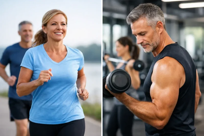 Aerobic Versus Resistance Exercise After 40